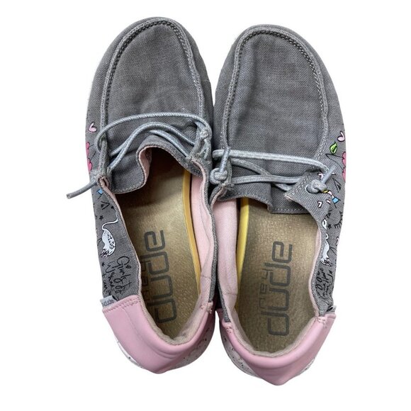 Hey Dude Girl's Wendy Youth Doodle Gray Youth 3 US - Picture 4 of 6